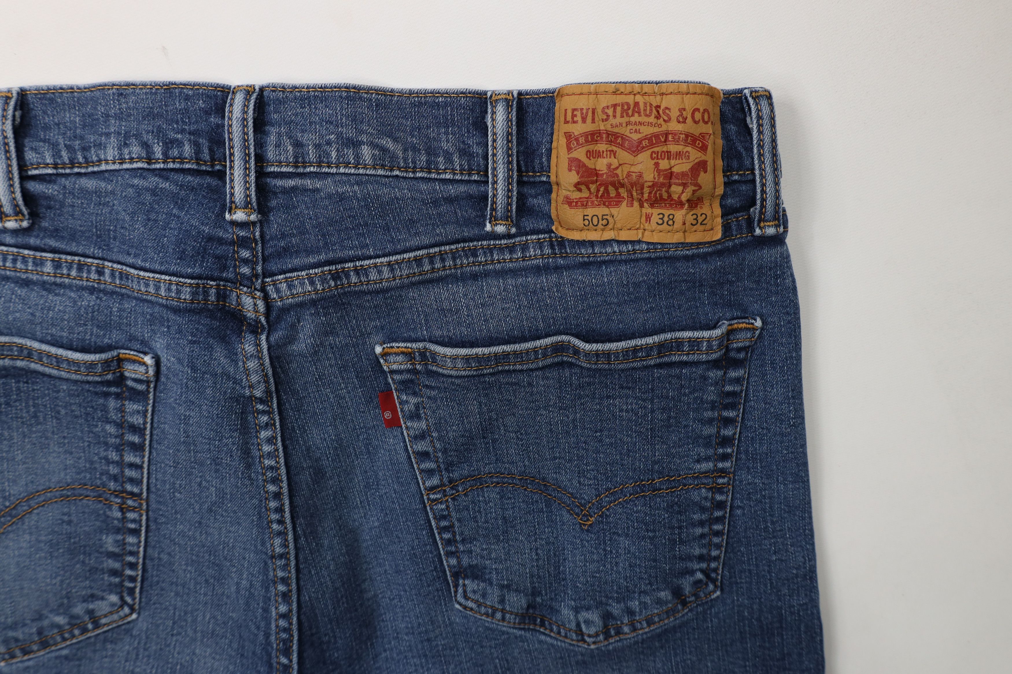 Levi's × Vintage Vintage Y2K Levis 505 Stretch Regular Straight Leg Jeans Size US 38 / EU 54 - 12 Thumbnail