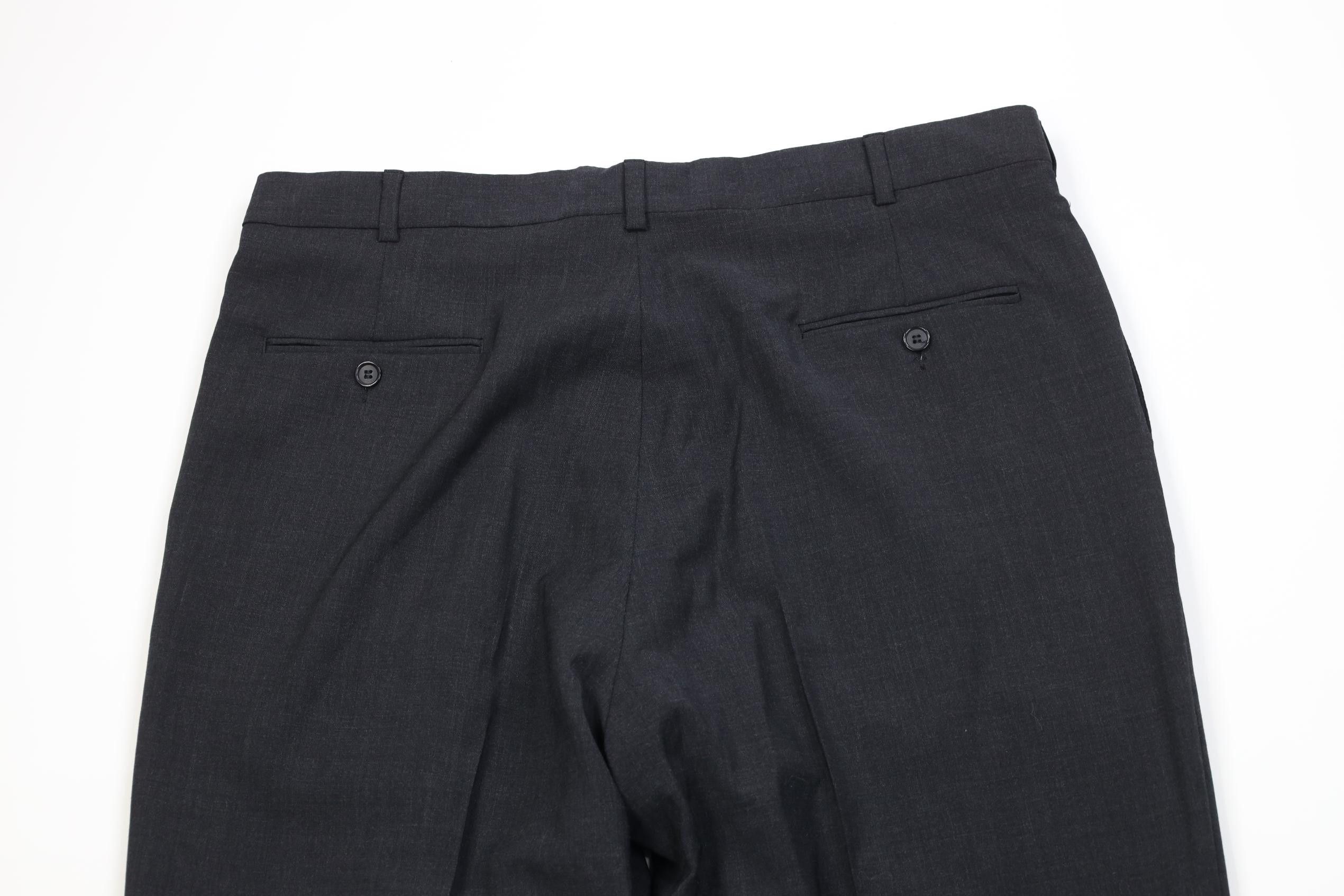 Vintage Vintage 90s Streetwear Wide Leg Chino Pants Dark Gray Size US 38 / EU 54 - 11 Thumbnail