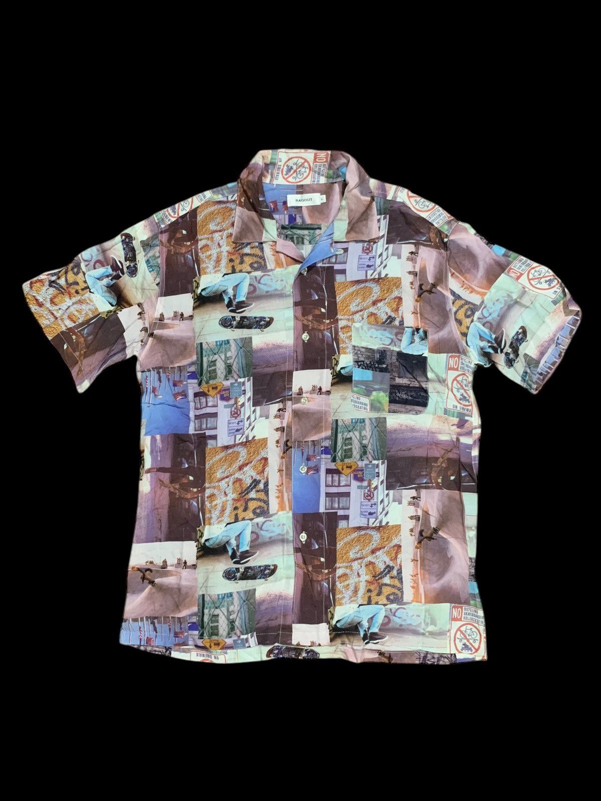 If Six Was Nine × Japanese Brand × Le Grande Bleu (L.G.B.) Japanese Ragout camp collar shirt Size US L / EU 52-54 / 3 - 1 Thumbnail