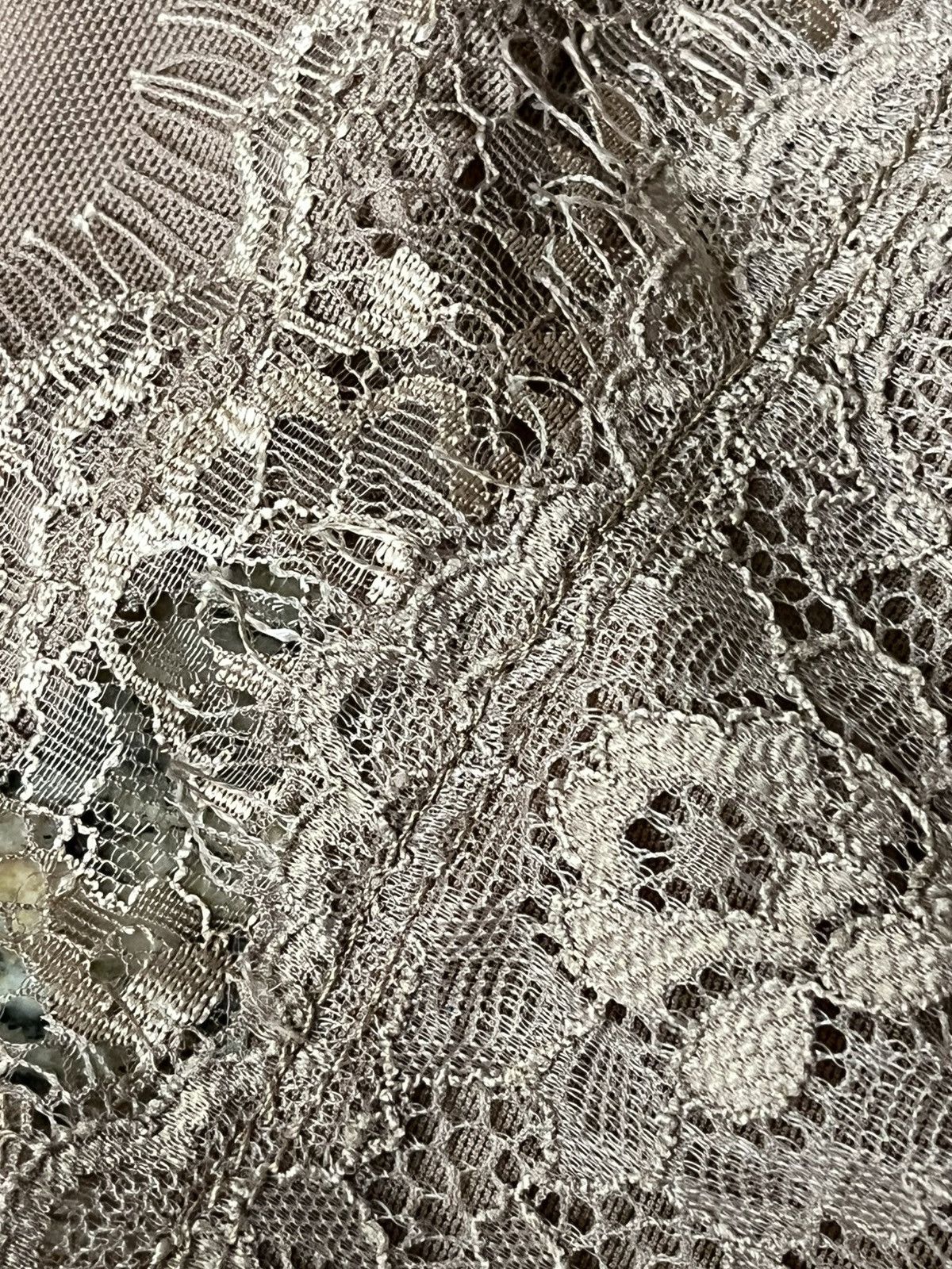 Designer Iris Tan Lace Sheer Thong Bodysuit Party Underwired M Brown Size M / US 6-8 / IT 42-44 - 9 Thumbnail