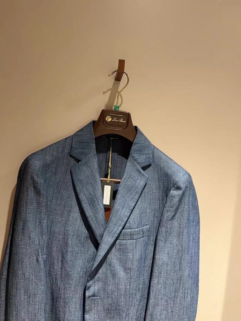 Loro Piana LORO PIANA Men's cotton linen blended casual single coat Size 48L - 2 Thumbnail