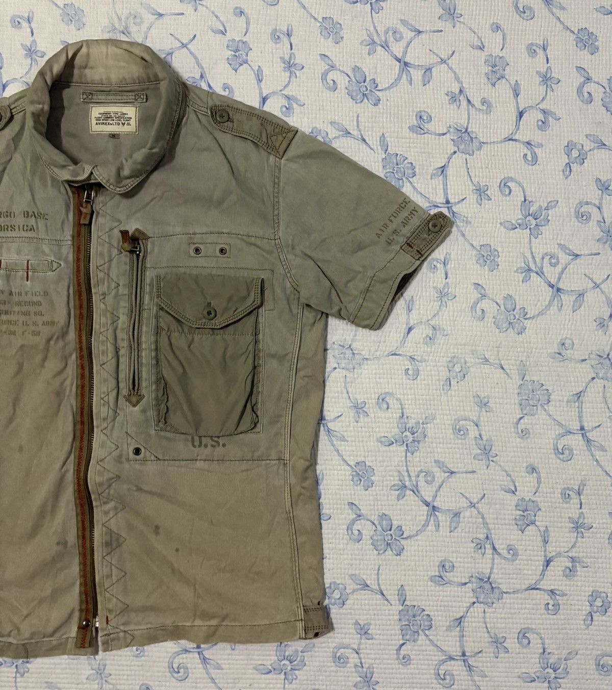 Avirex Avirex Military Zipper Shirt Size US M / EU 48-50 / 2 - 3 Thumbnail
