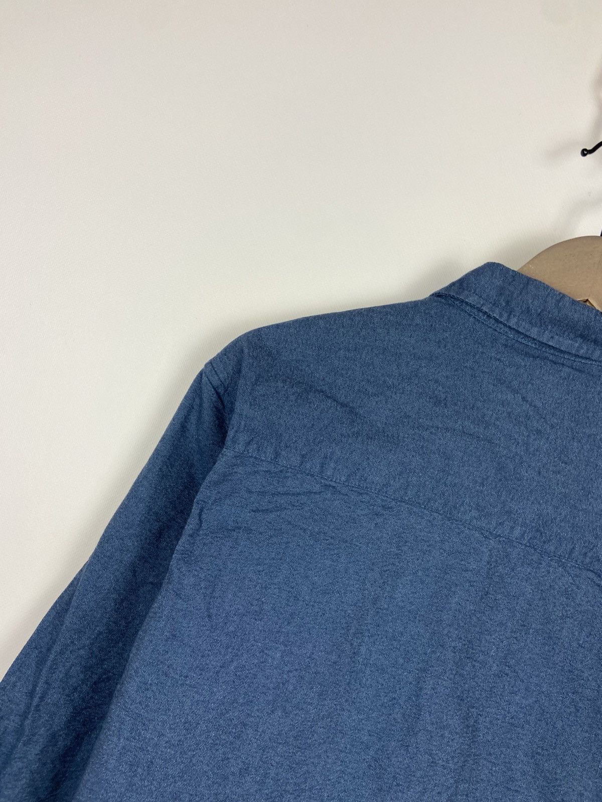 Folk Folk Button-Up Shirt Blue Cotton Pocket Designer Sz 4 Size US M / EU 48-50 / 2 - 14 Thumbnail