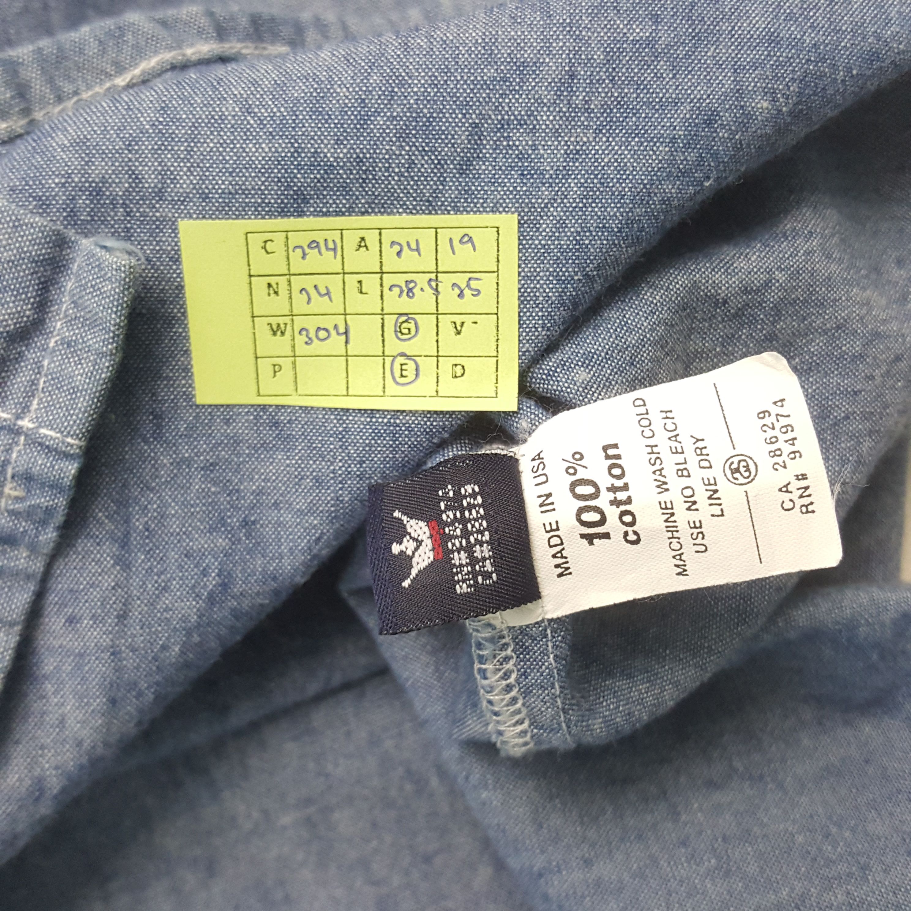 Stussy Vintage Stussy American Brand Denim Shirt Button Up C294N24 Size US XL / EU 56 / 4 - 7 Thumbnail
