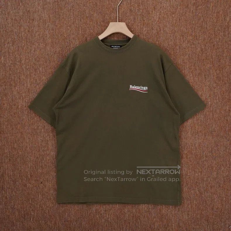 Balenciaga Balenciaga Washed green Coca-Cola embroidered short-sleeve Size US L / EU 52-54 / 3 - 1 Thumbnail