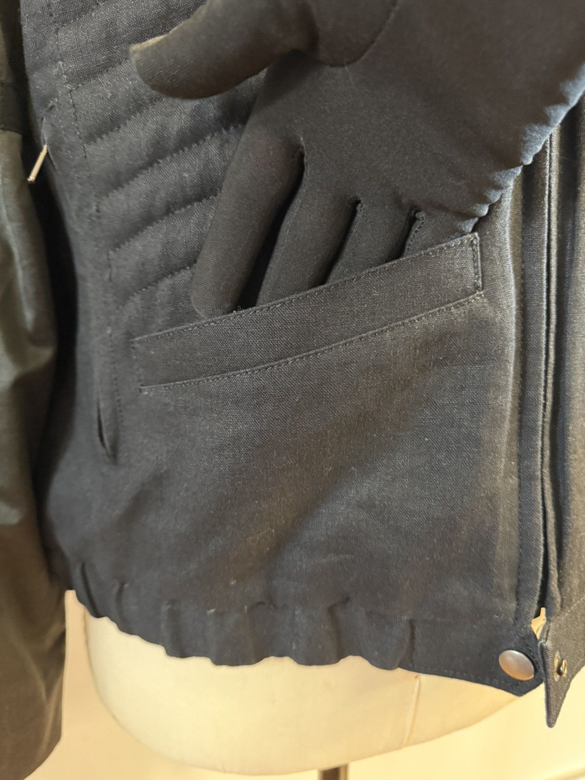 Japanese Brand Hiro Sawatari Linen Moto Bomber Jacket — Made in Japan Size US L / EU 52-54 / 3 - 6 Thumbnail