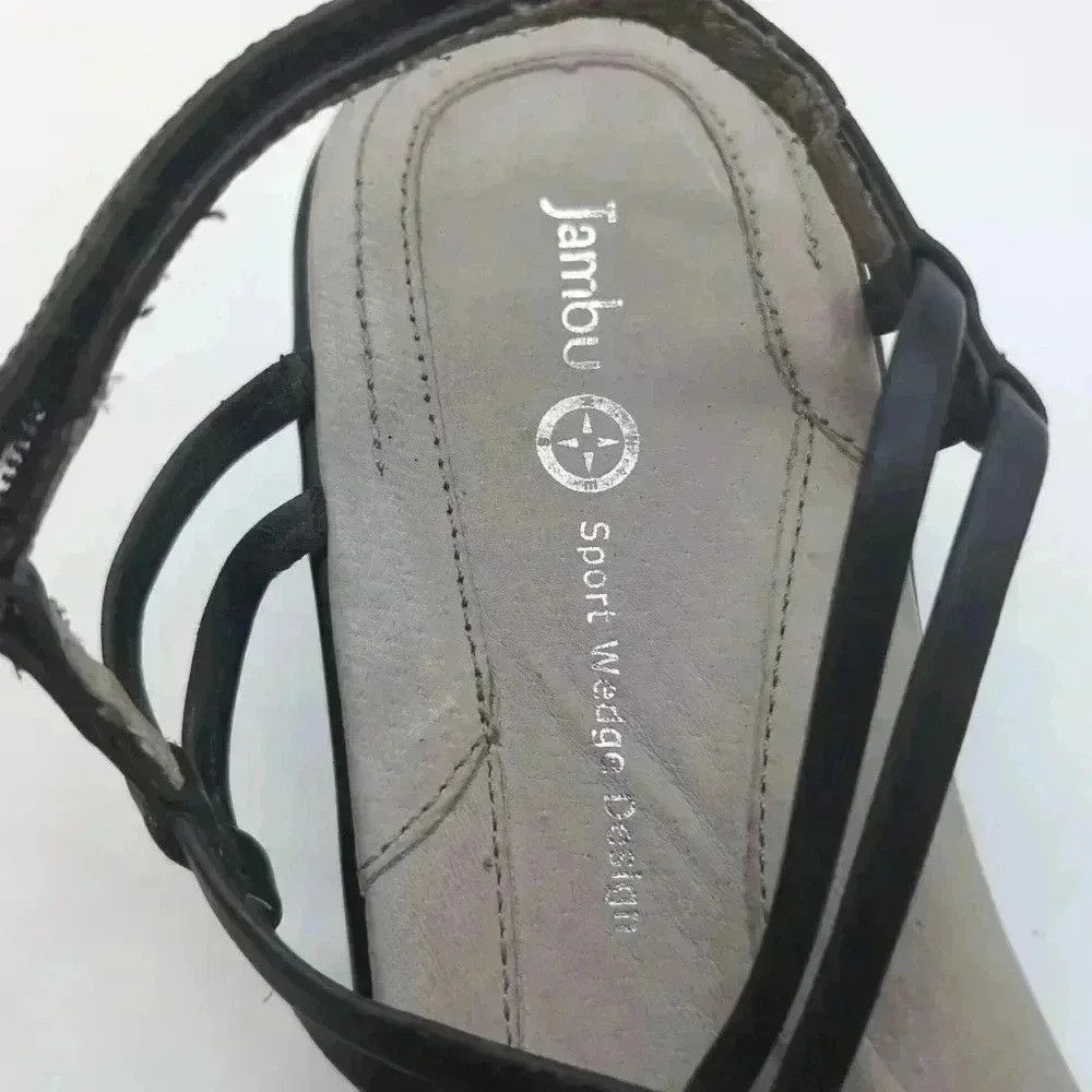 Designer Jambu Sport Wedge Design Sandals braided with ankle strap Size US 10 / IT 40 - 9 Thumbnail