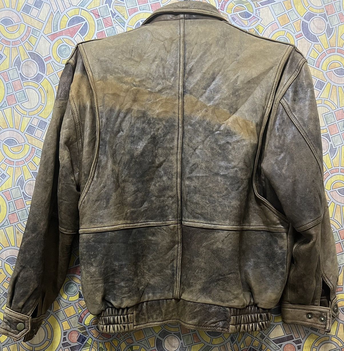 Japanese Brand Leather Jacket Very Rare. (GJ36) Size US L / EU 52-54 / 3 - 2 Thumbnail