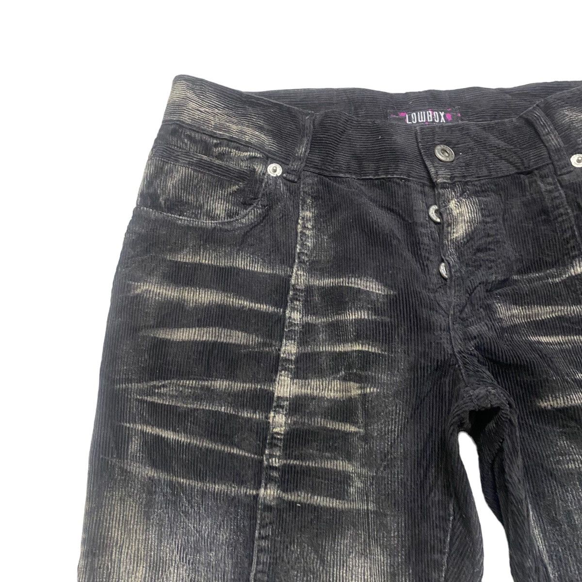 LOWBOX Japanese Brand LOWBOX Acid Wash Corduroy Flare Pants Size US 31 - 4 Thumbnail