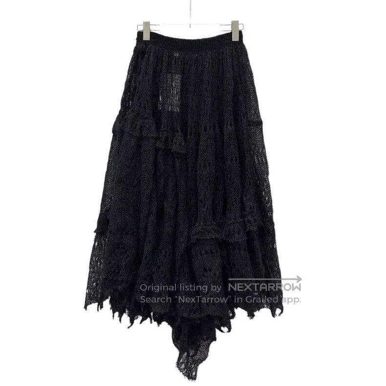 Dior Dior Black mulberry silk lace lace knitted skirt Size 25" / US 0 / IT 36 - 2 Thumbnail