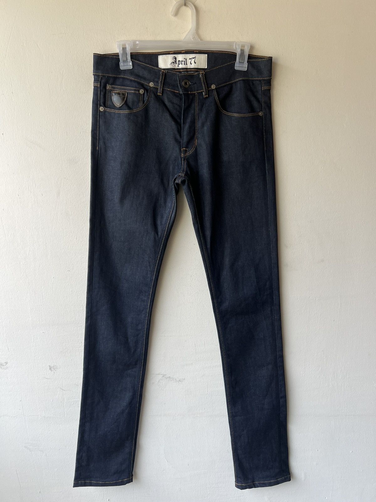 April 77 2001 April 77 Joey Overdrive Stretch Denim Waxed Jeans Size US 29 - 2 Thumbnail