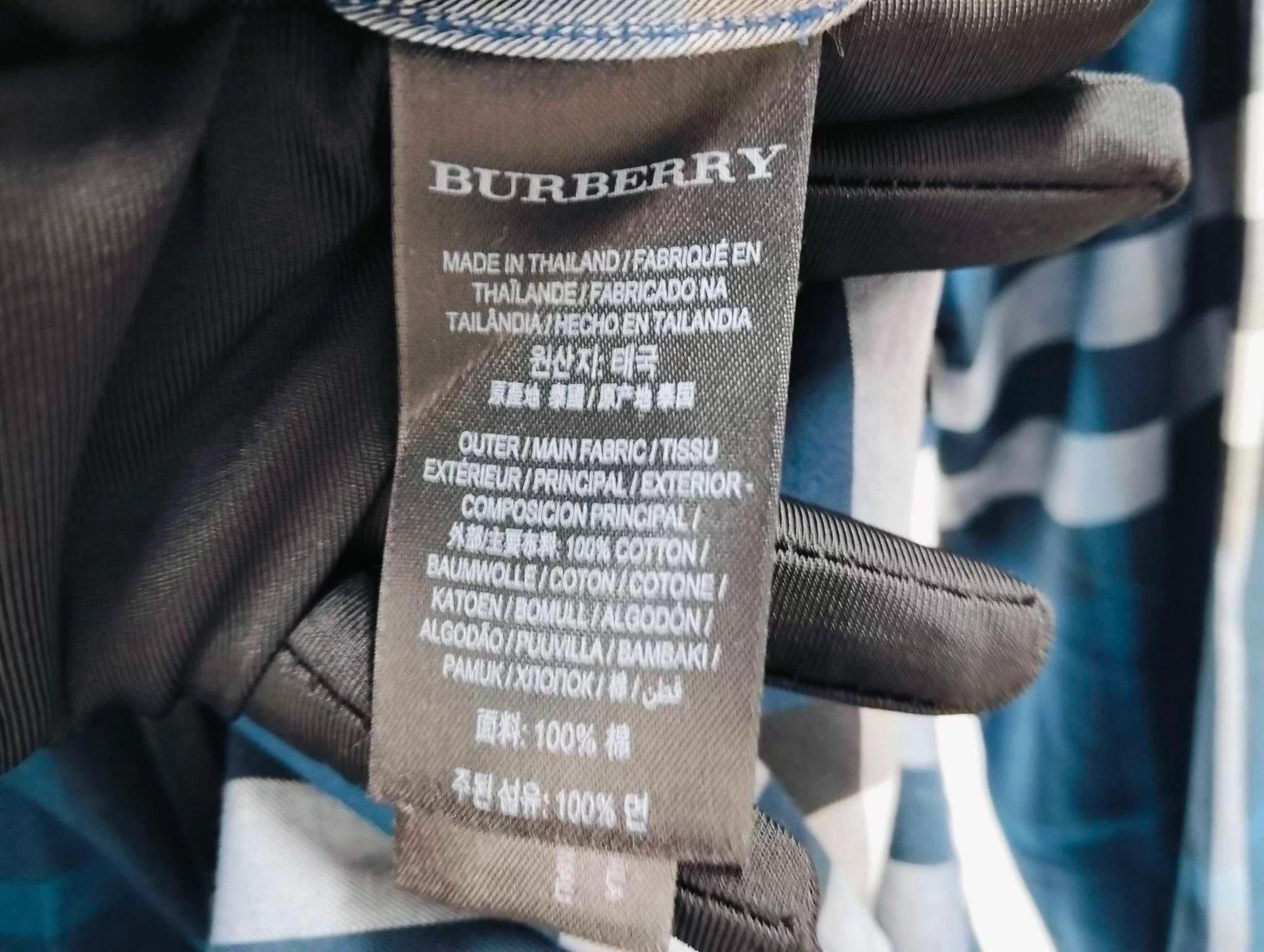 Burberry Burberry Men's Blue Check Shirt Size S Size US S / EU 44-46 / 1 - 5 Thumbnail