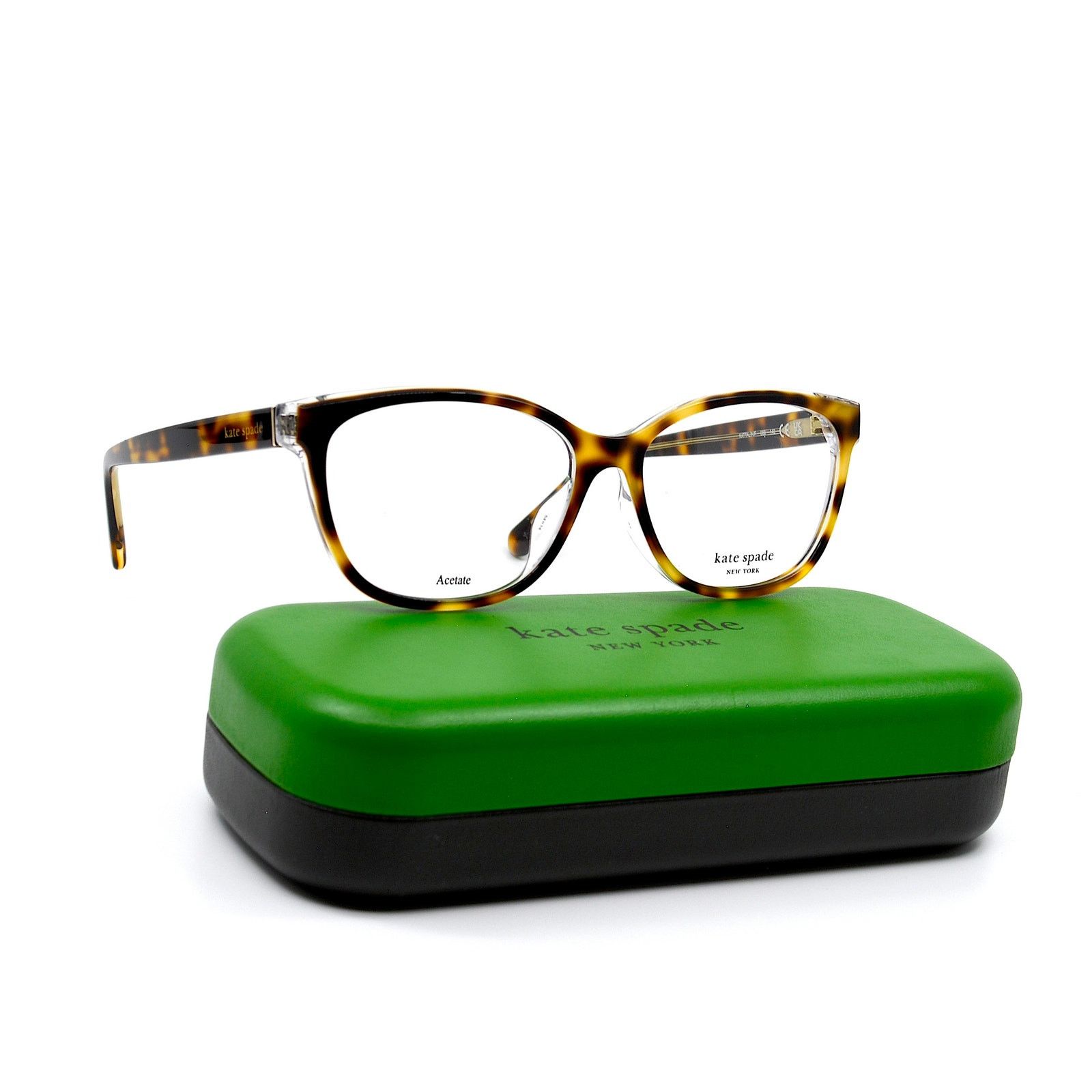 Kate Spade NEW KATE SPADE KATTALIN/F 086 HAVANA EYEGLASSES FRAME Size ONE SIZE - 5 Thumbnail