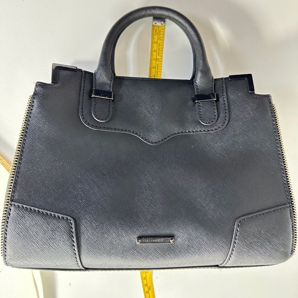 Rebecca Minkoff Rebecca Minkoff Saffiano Leather Black Satchel Crossbody Bag Size ONE SIZE - 22 Thumbnail