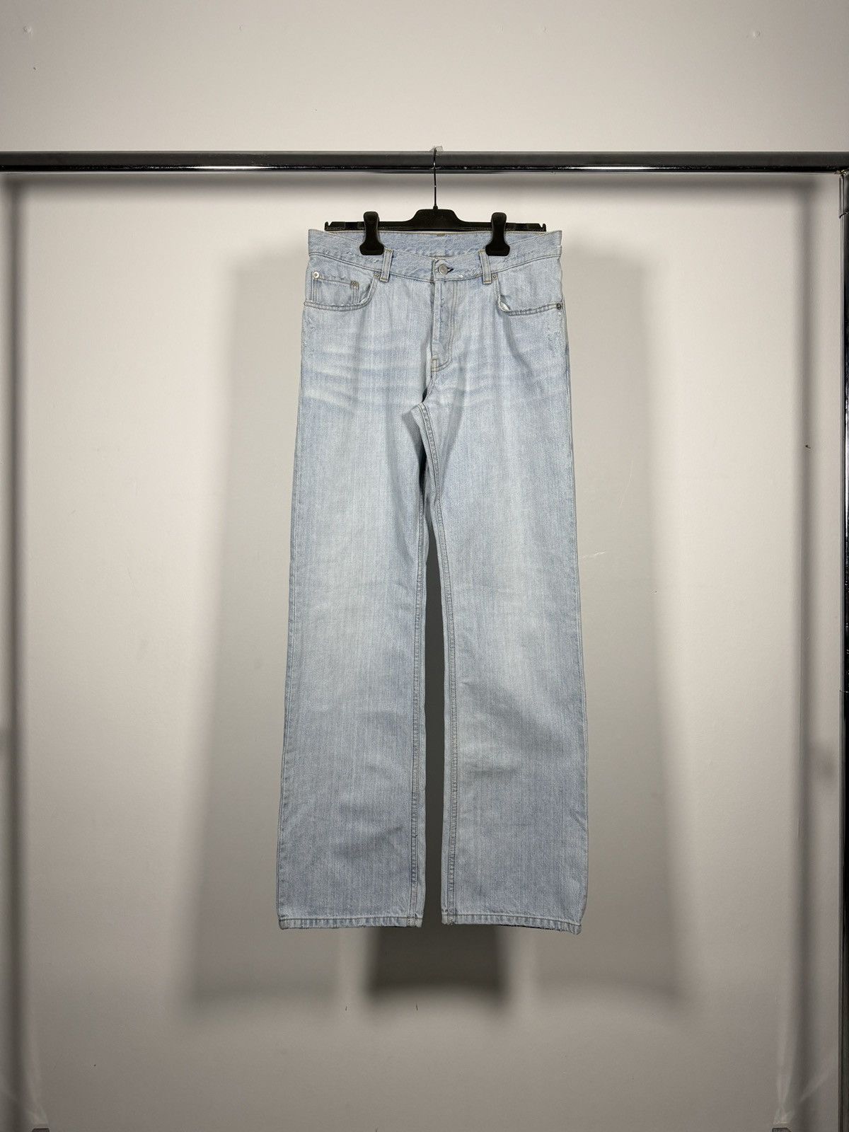 Helmut Lang Helmut Lang Wax-Coated Bootcut Jeans | Grailed
