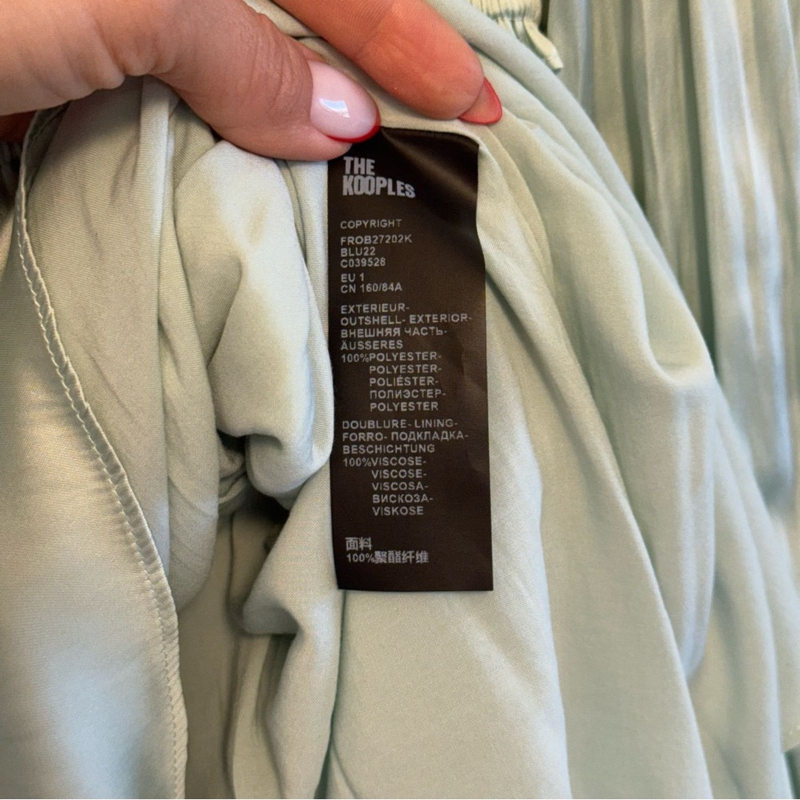 The Kooples NWT! The Kooples Elegant Mint Green Women's Dress, Size 1 Size S / US 4 / IT 40 - 12 Thumbnail
