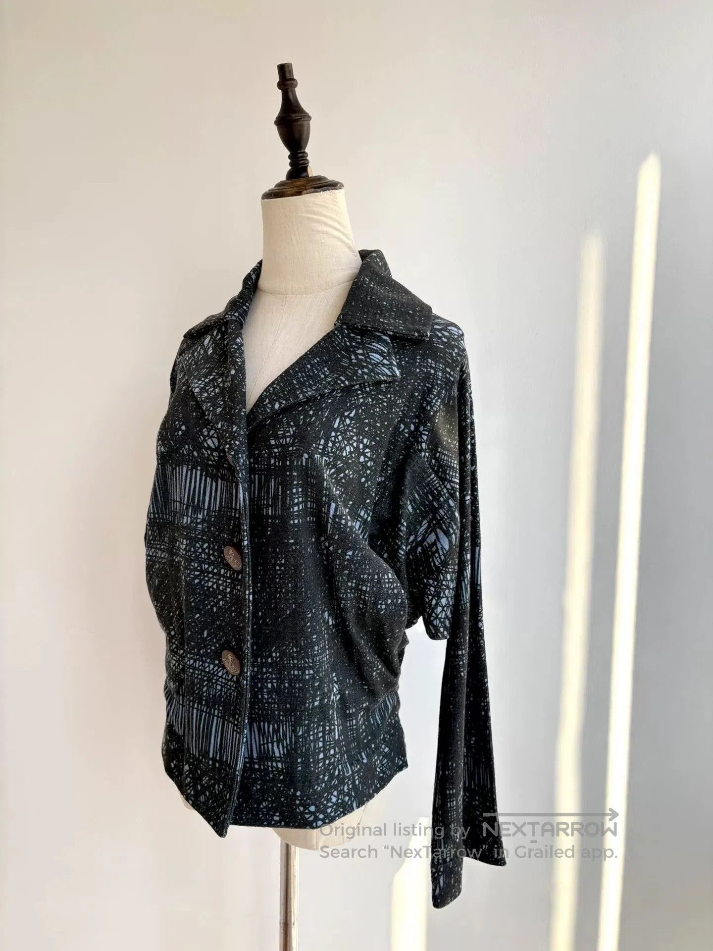 vivienne westwood blue graffiti jacket.