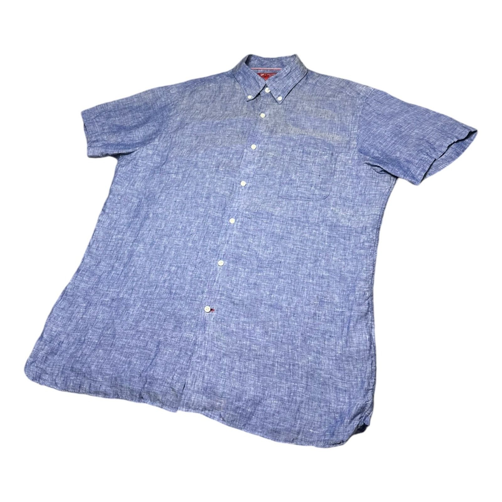 Cremieux Cremieux Men's Large Blue Slim Fit Button-Down Long Sleeve Size US L / EU 52-54 / 3 - 2 Thumbnail