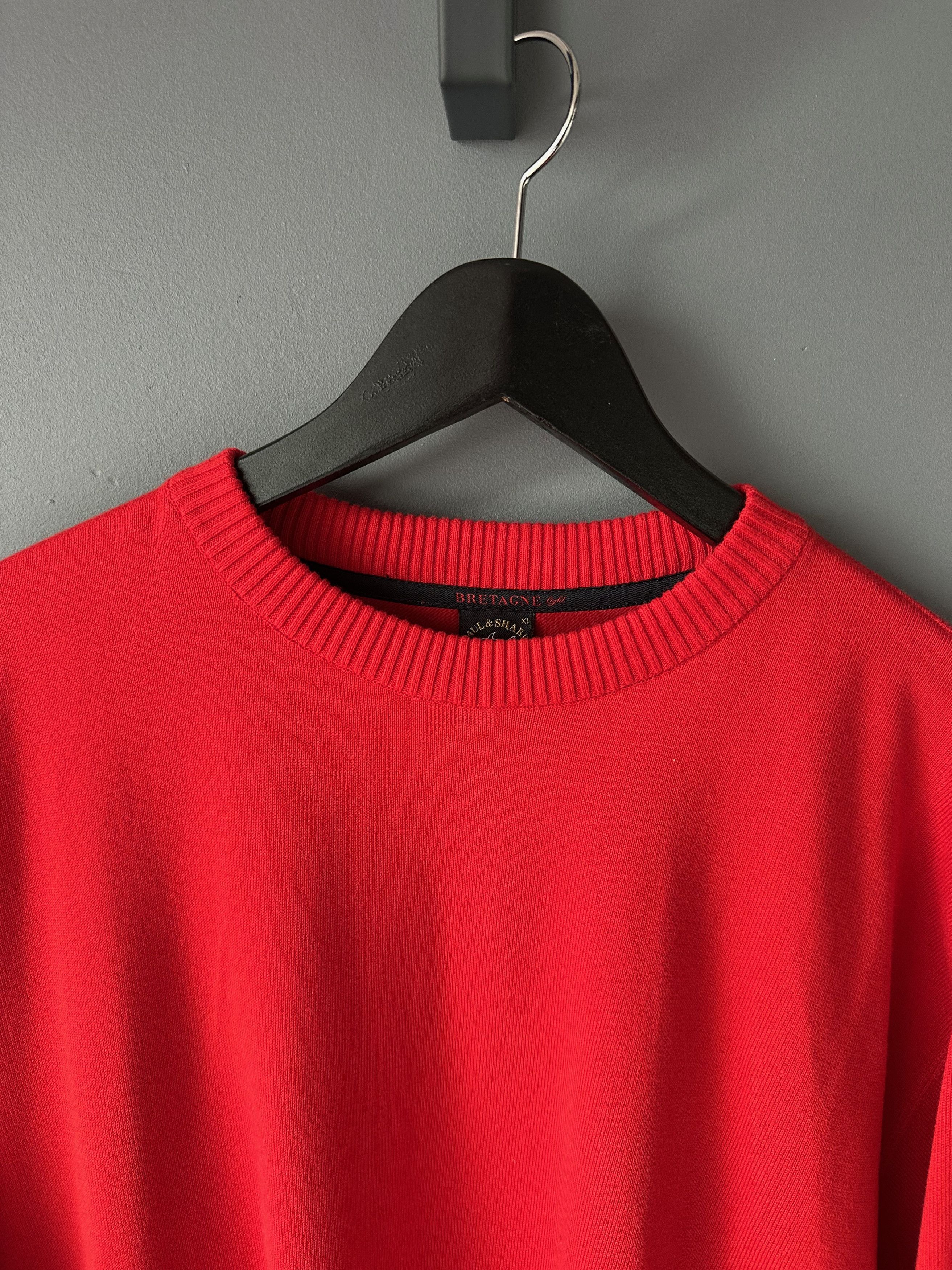 Paul & Shark Paul & Shark Bretagne Light Crew Neck Sweater Red Jumper Size US XL / EU 56 / 4 - 4 Thumbnail