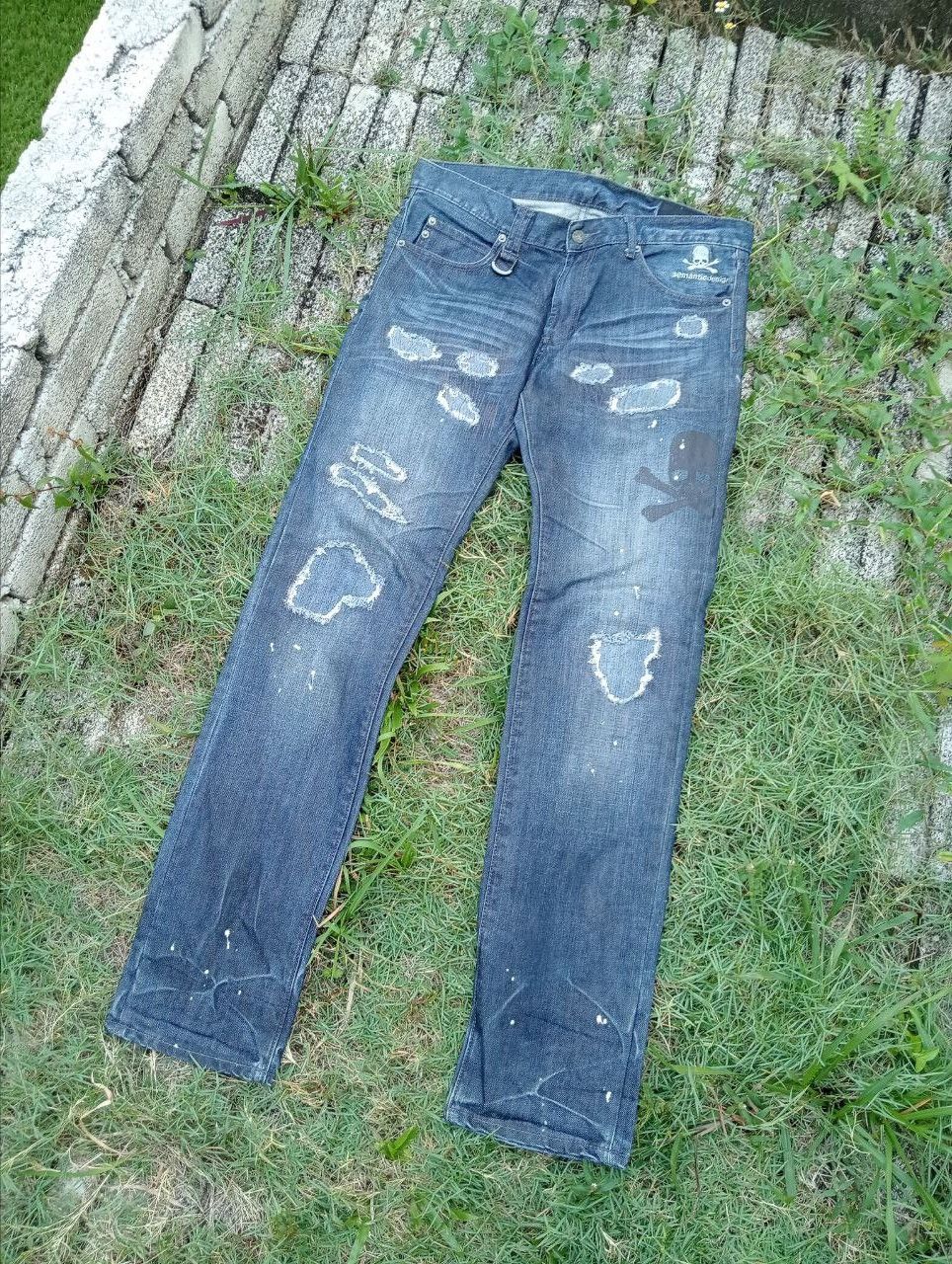 Roen Vintage Roen X Semantic Design Skulls Jeans Size US 35 - 2 Thumbnail