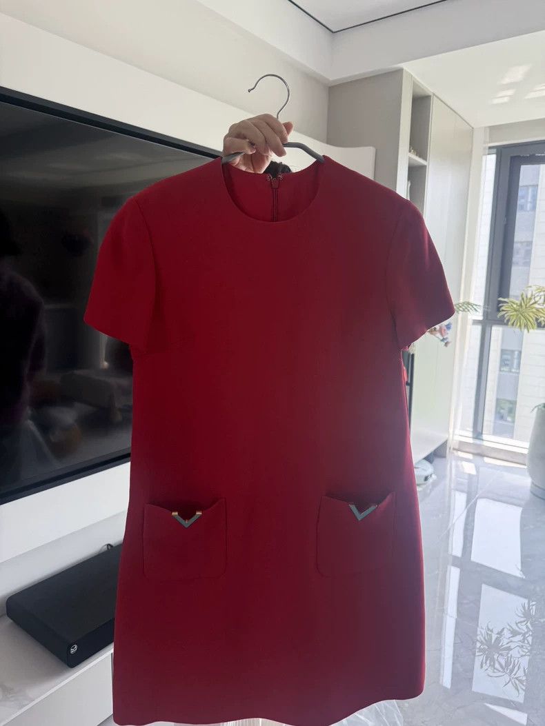 Valentino Valentino Red dress Size L / US 10 / IT 46 - 1 Thumbnail