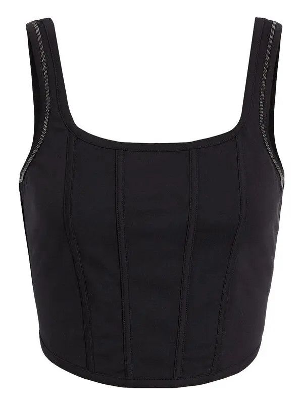 Brunello Cucinelli o1y0825 Bustier in Black Size M / US 6-8 / IT 42-44 - 1 Thumbnail