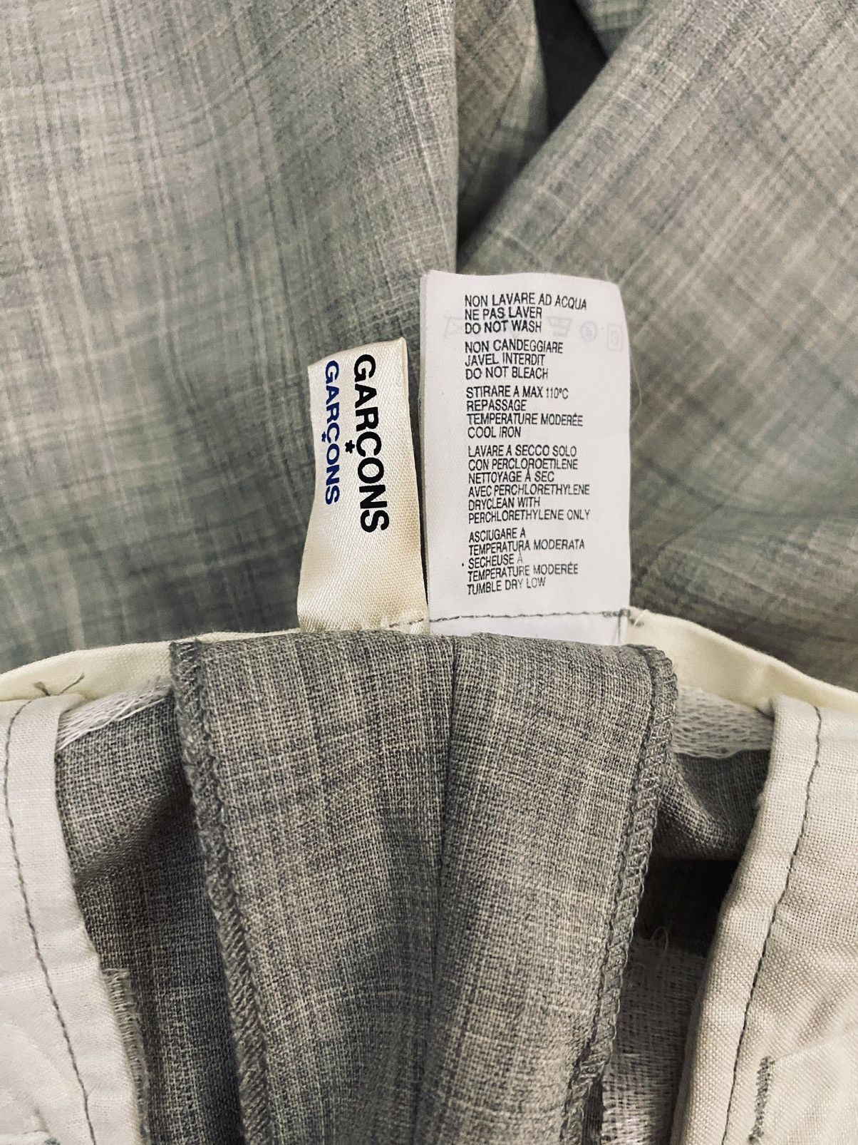 Comme des Garcons Comme Des Garçons 🇮🇹 grey wool pleated dc slacks M NWT Size US 32 / EU 48 - 8 Thumbnail