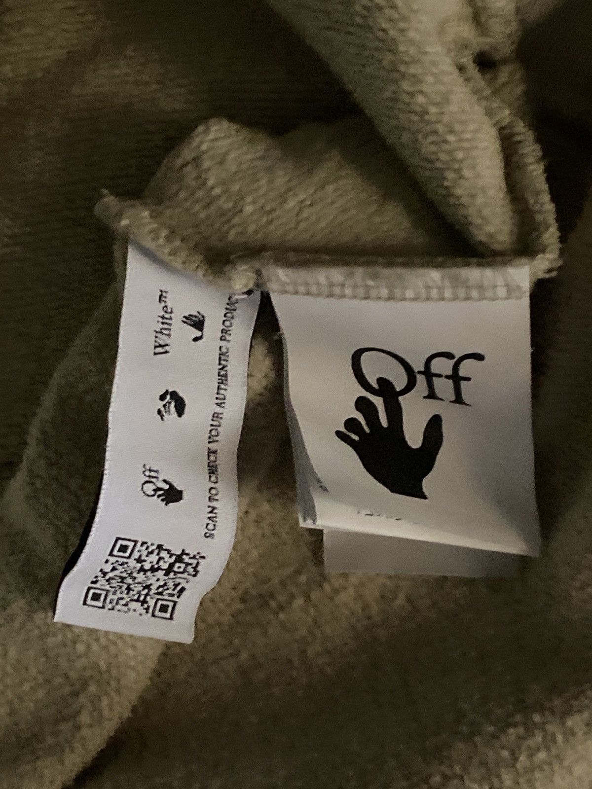 Off-White OFF-WHITE Tan Hoodie Size US L / EU 52-54 / 3 - 7 Thumbnail