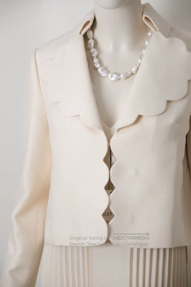 Valentino Valentino Lace silk wool blazer Size S / US 4 / IT 40 - 5 Thumbnail