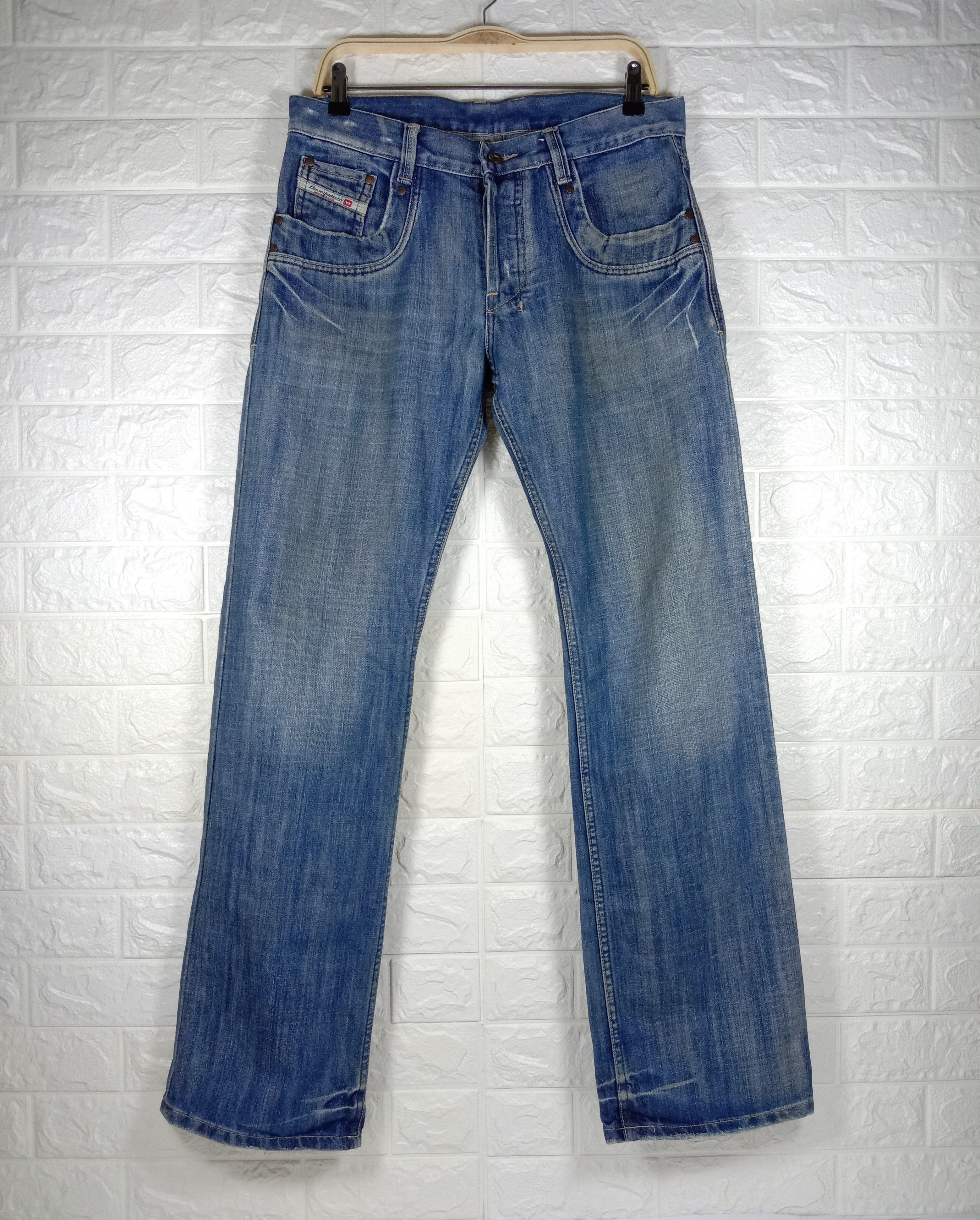 Diesel Vintage Diesel Industry Blue Wash Straight Cut Jeans Size US 34 / EU 50 - 1 Thumbnail