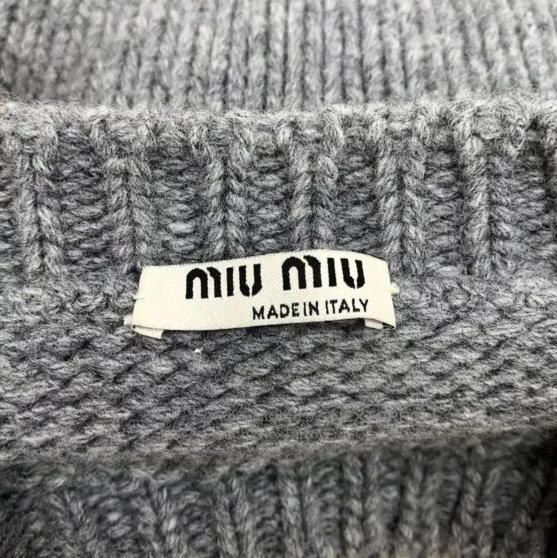 Miu Miu Miu Miu Gray Wool Women's Sweater . Size XS / US 0-2 / IT 36-38 - 6 Thumbnail