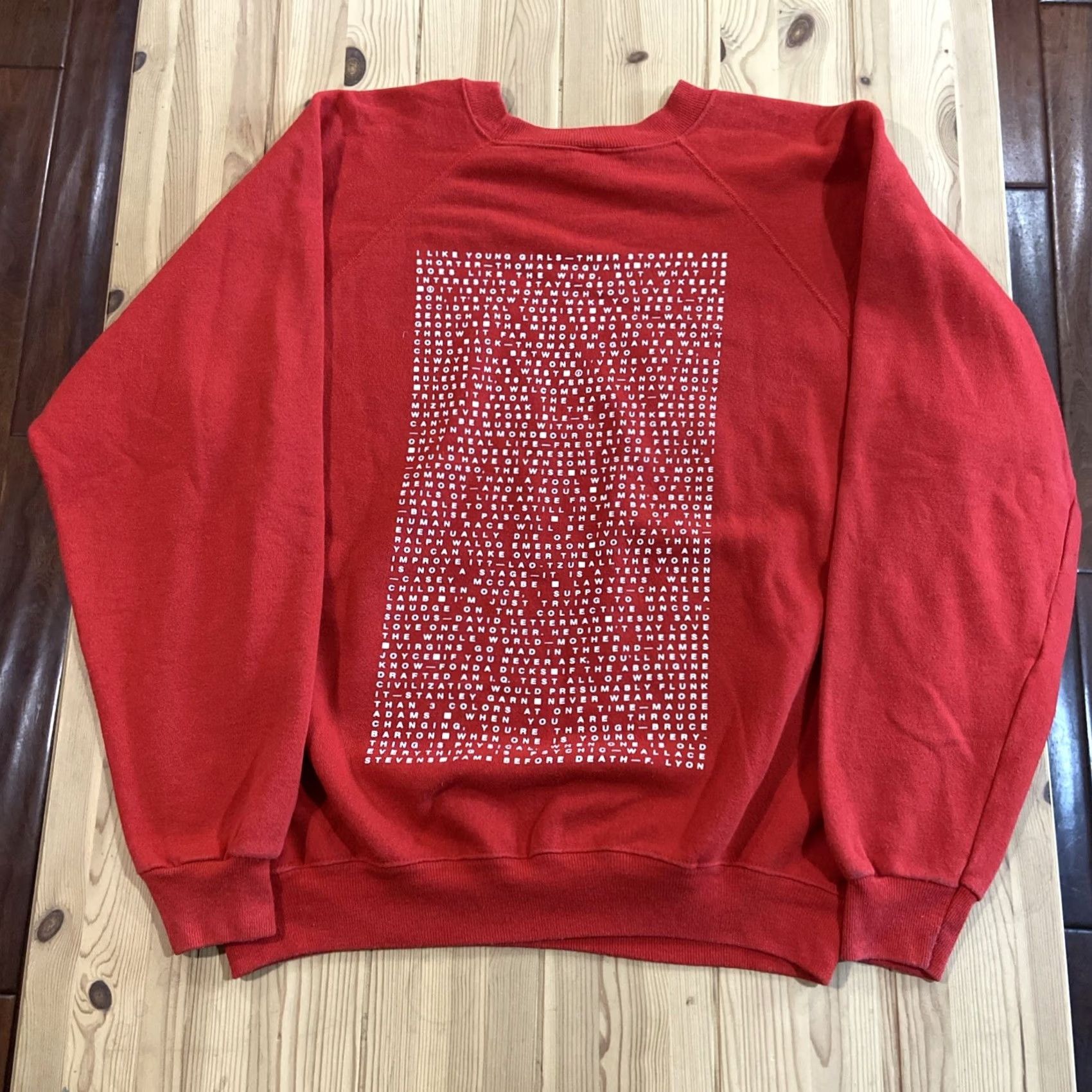 Hanes VINTAGE Hanes 90s Graphic Print Crewneck Sweatshirt Mens Red XL Size US XL / EU 56 / 4 - 6 Thumbnail