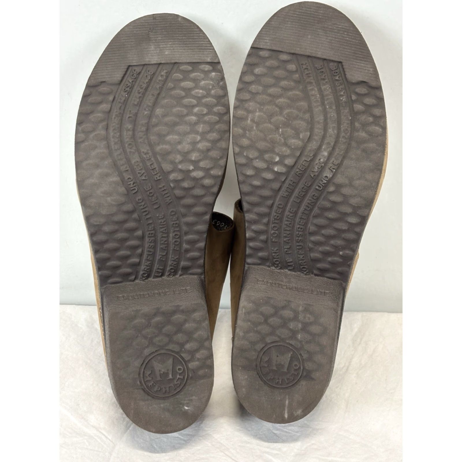 Mephisto Mephisto Sandal Women's Slip-On Mobils Comfort Taupe Leather Suede 10 Medium Brown 40 EU 10 US Fall Spring Summer Size US 10 / IT 40 - 5 Thumbnail