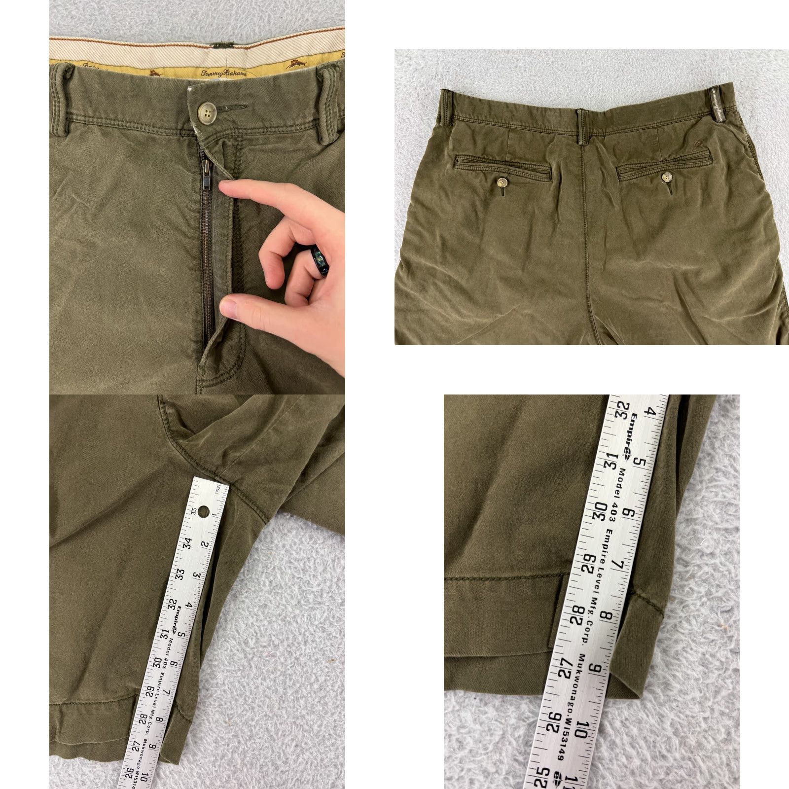 Tommy Bahama Tommy Bahama Shorts Men 38 Green Cotton Blend Beach Resort Casual Cargo Pocket Inseam 9 in Regular Size US 38 / EU 54 - 8 Thumbnail
