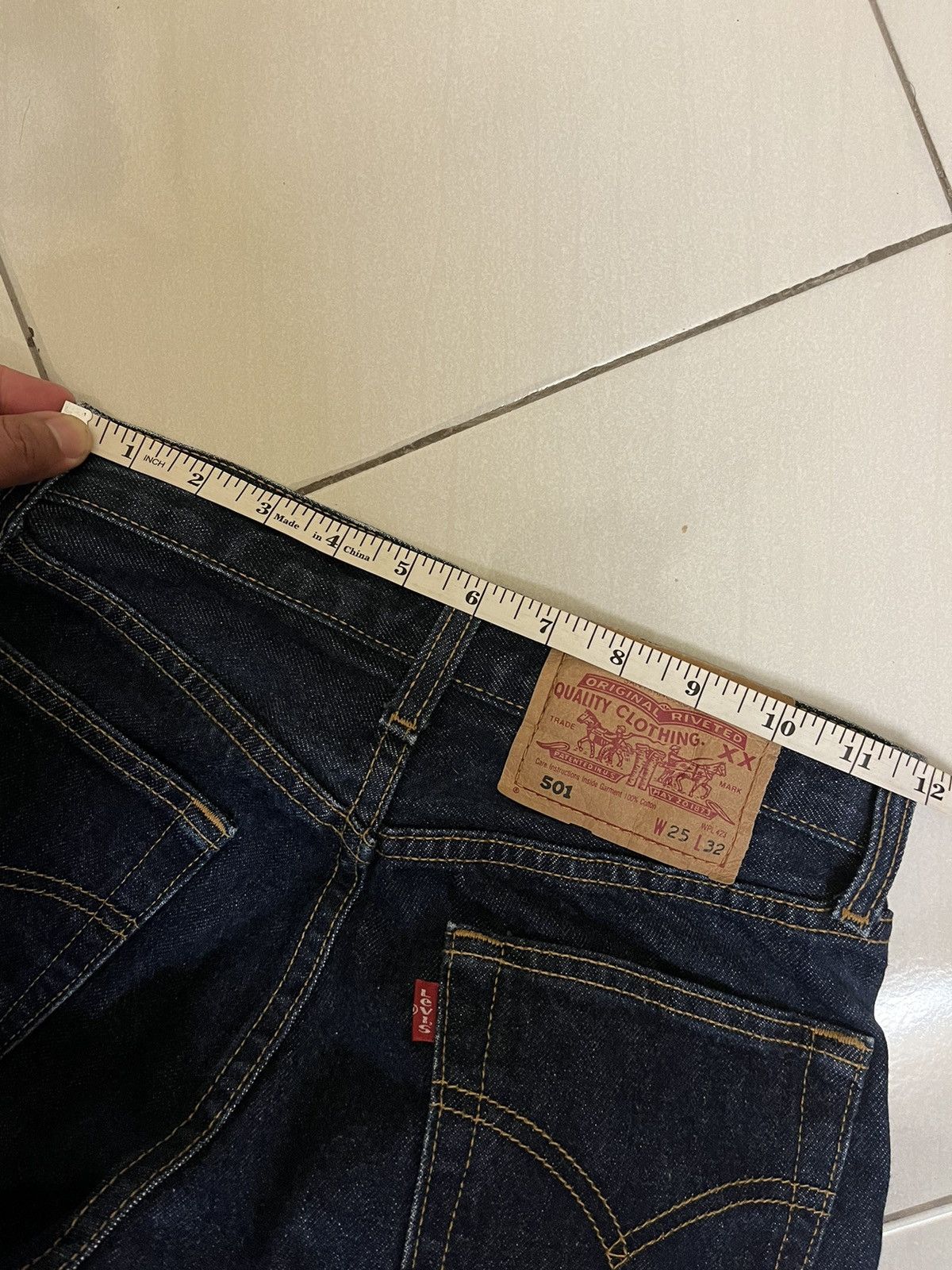 Levi's Rare 💥 Vintage Levis 501 Dark Blue 🤩 Size 24" / US 00 / IT 34 - 13 Thumbnail
