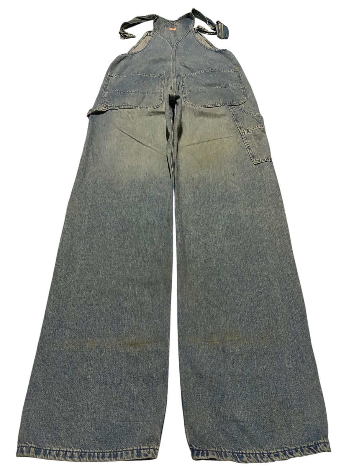Edwin Vintage 60s Edwin One O One Rusty Wide Leg Work Wear Overall Size US 32 / EU 48 - 2 Thumbnail