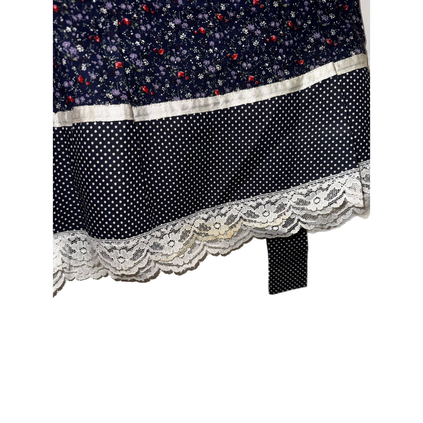 Vintage Vintage 1970’s Gunne Sax Blue & White Floral Dress size 14 Size XL / US 12-14 / IT 48-50 - 9 Thumbnail