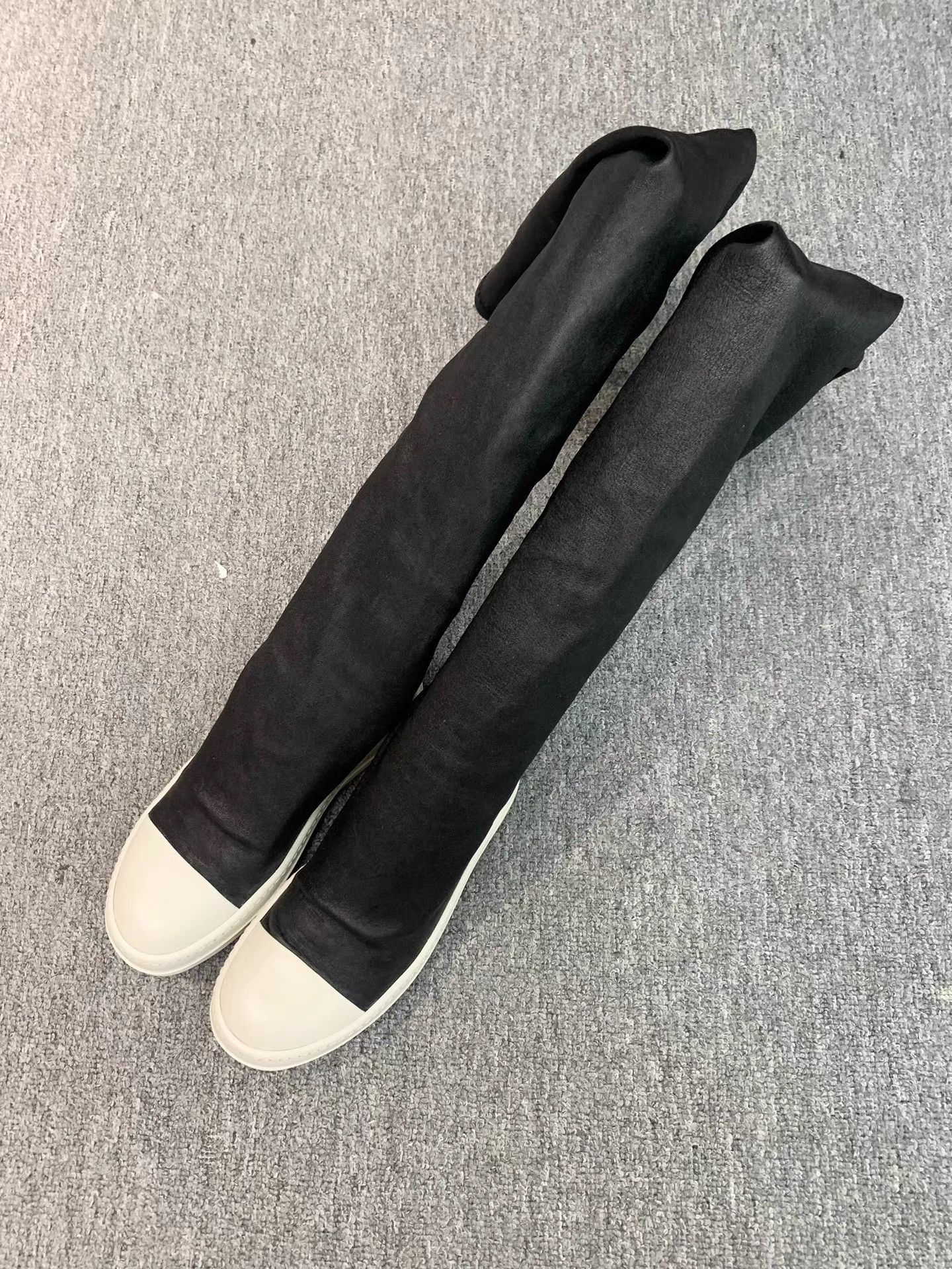 Rick Owens Rick Owens Mainline Lambskin Over-the-Knee Boots K34 Size US 5 / IT 35 - 1 Thumbnail