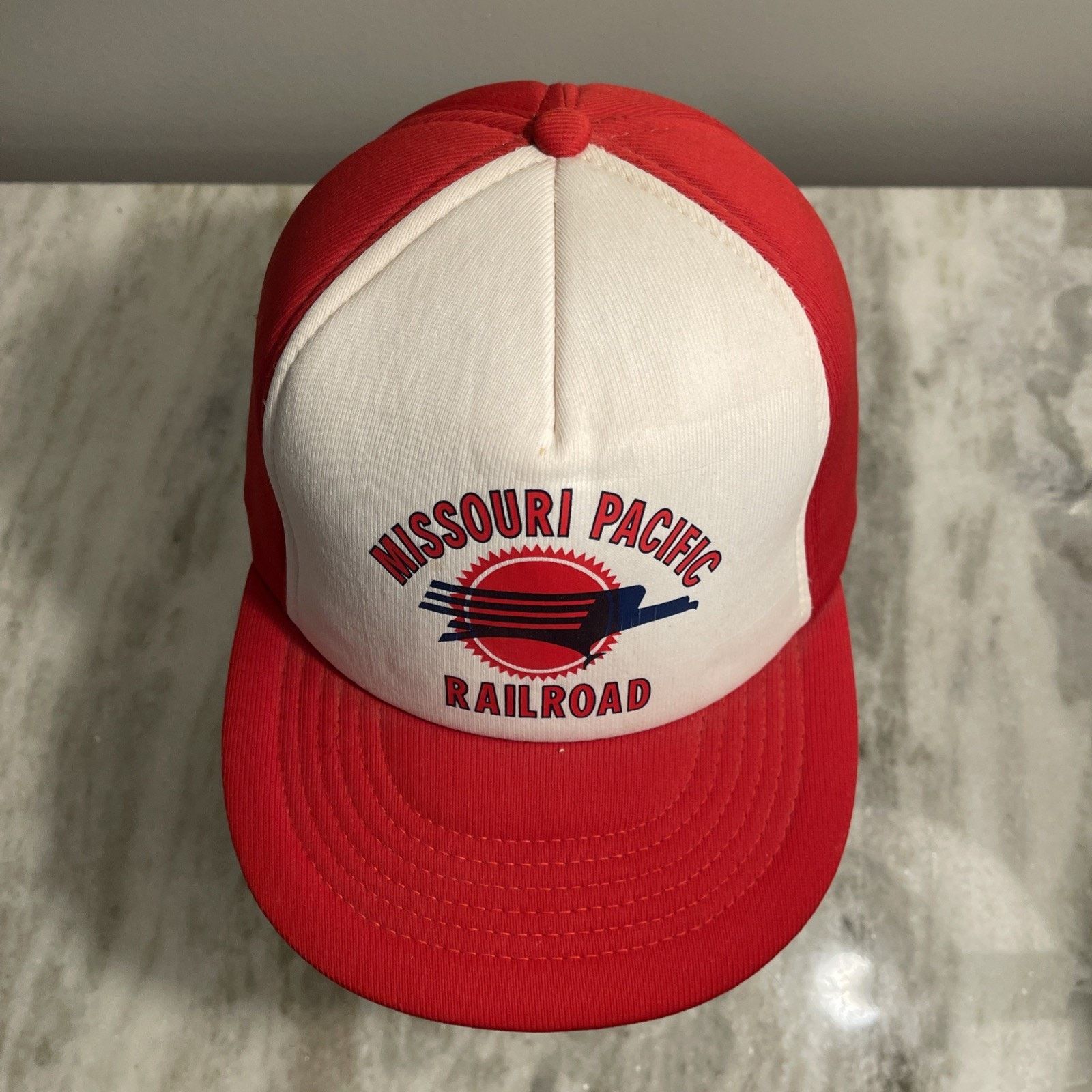 Vintage Missouri Pacific Railroad One Size SnapBack Foam Train Hat Size ONE SIZE - 3 Thumbnail