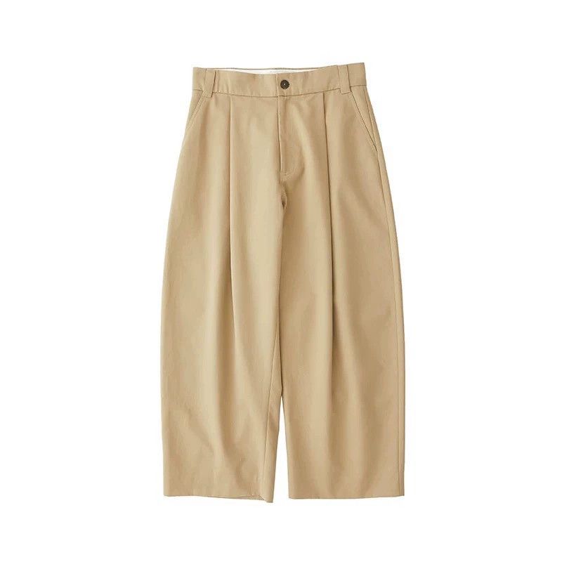 Studio Nicholson SN Men's High-Waisted Wide-Leg SORTE PANT Khaki S Size US 29 - 2 Thumbnail