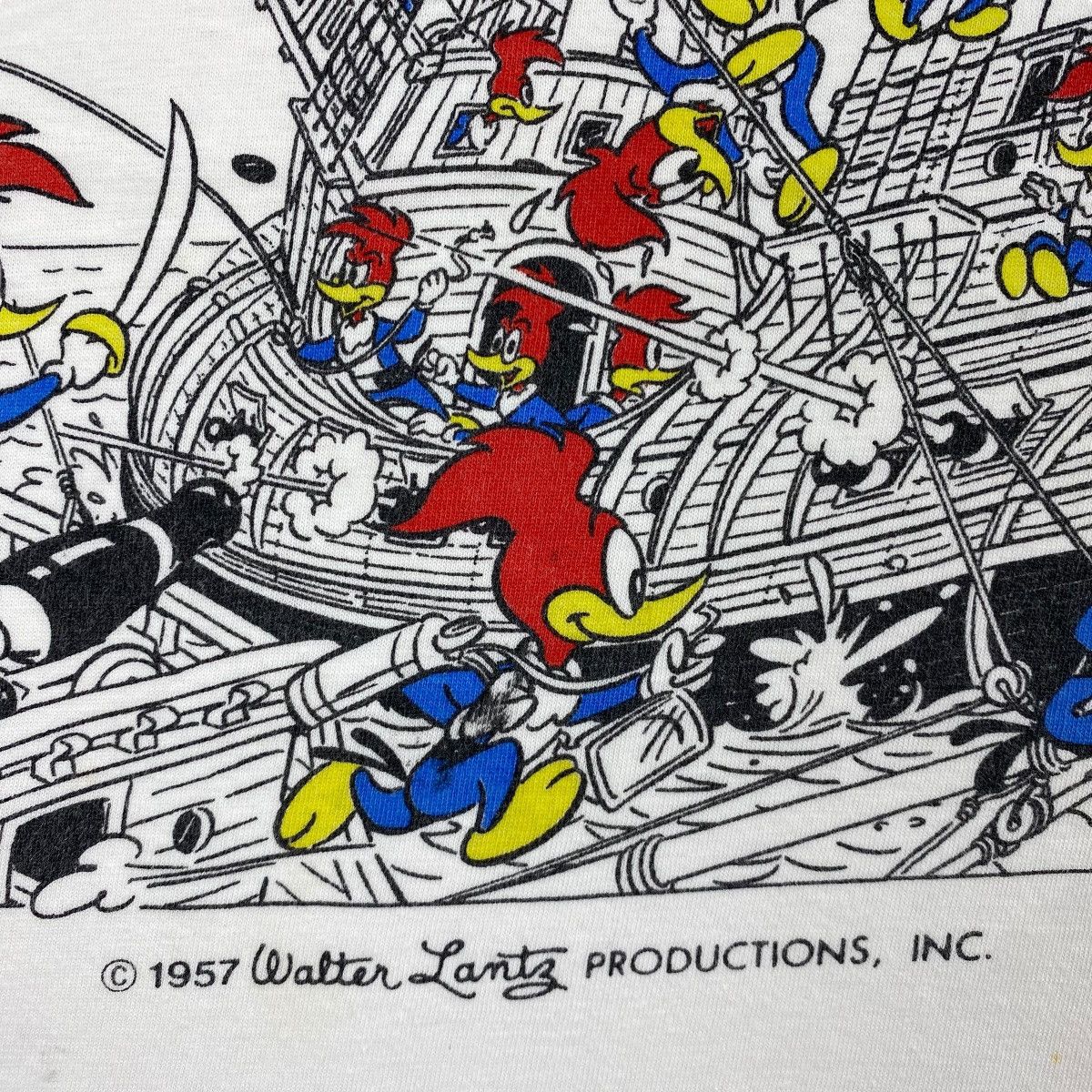 Vintage Vintage 80's WOODY WOODPECKER Classic Cartoon Graphic Tee Size US L / EU 52-54 / 3 - 3 Thumbnail