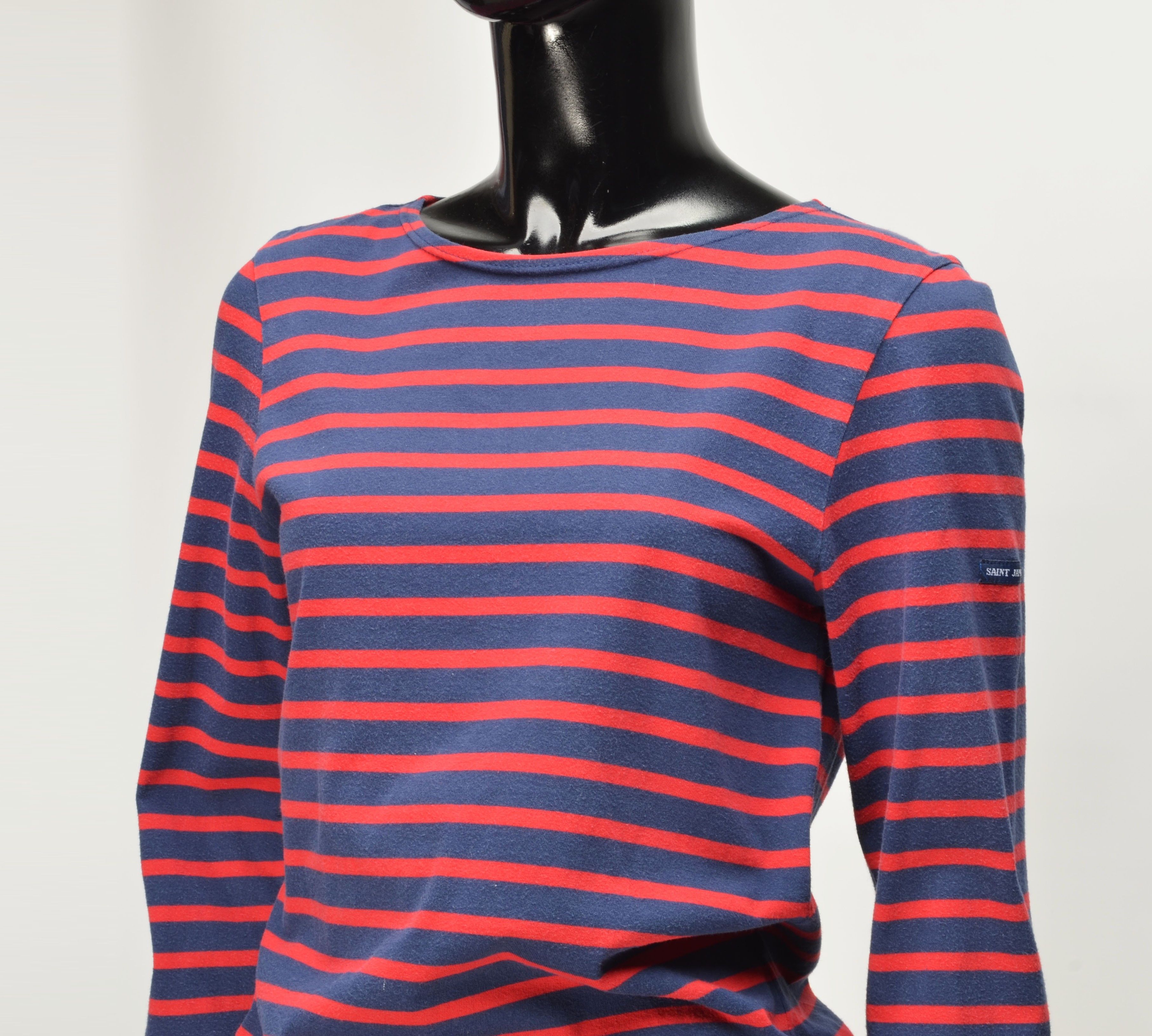 Saint James Saint James Women's Striped Long Sleeve Sailor Breton Shirt Size S / US 4 / IT 40 - 2 Thumbnail