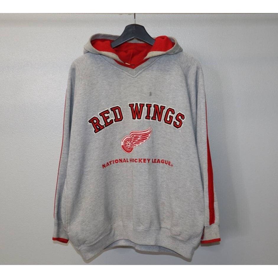 Lee Vintage Detroit Red Wings Lee Sport Hoodie Gray NHL Sz Large Size US L / EU 52-54 / 3 - 1 Thumbnail