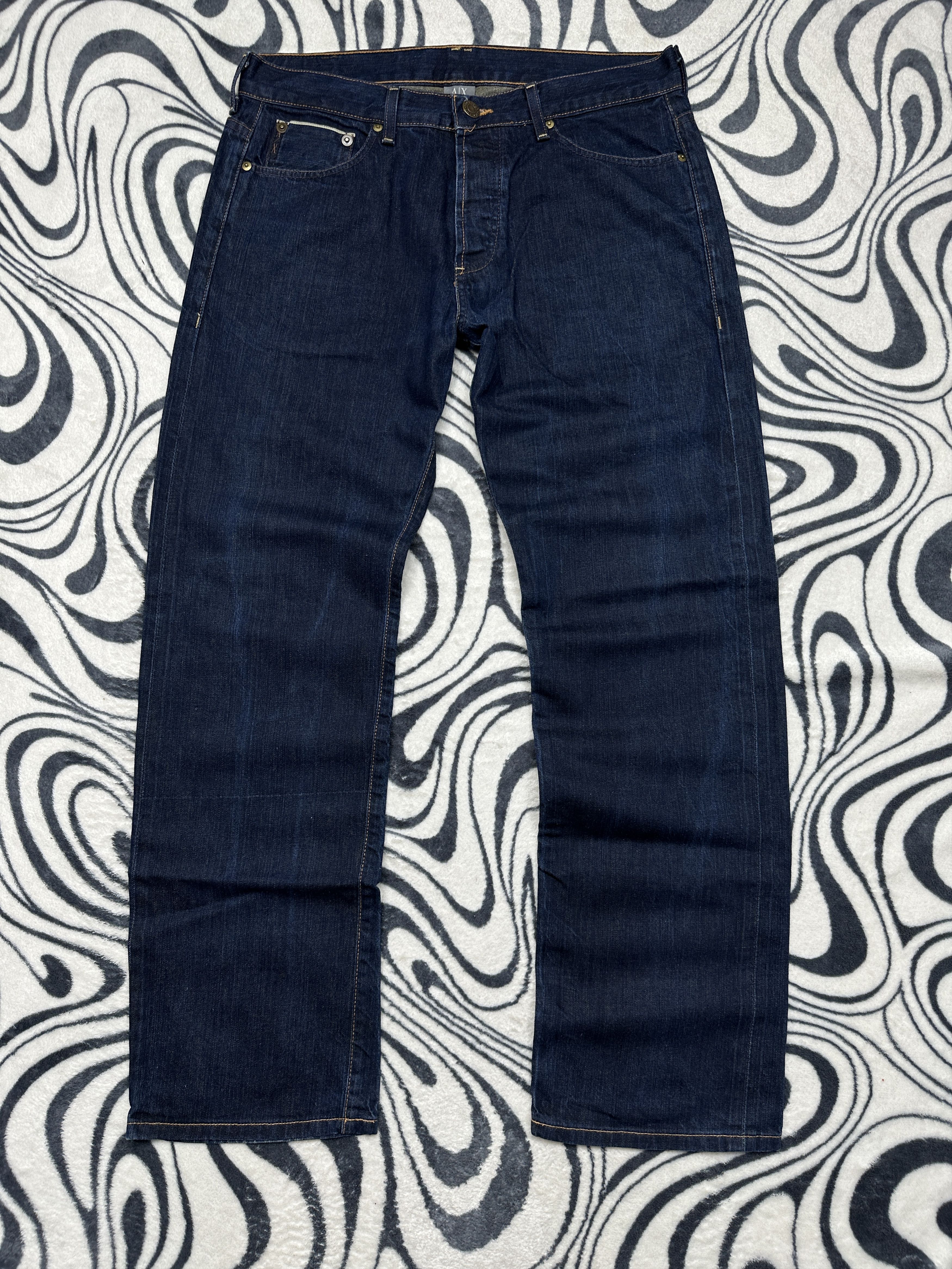 Armani Exchange Armani Exchange Mens Salvage Denim Pants Jeans Size US 34 / EU 50 - 4 Thumbnail