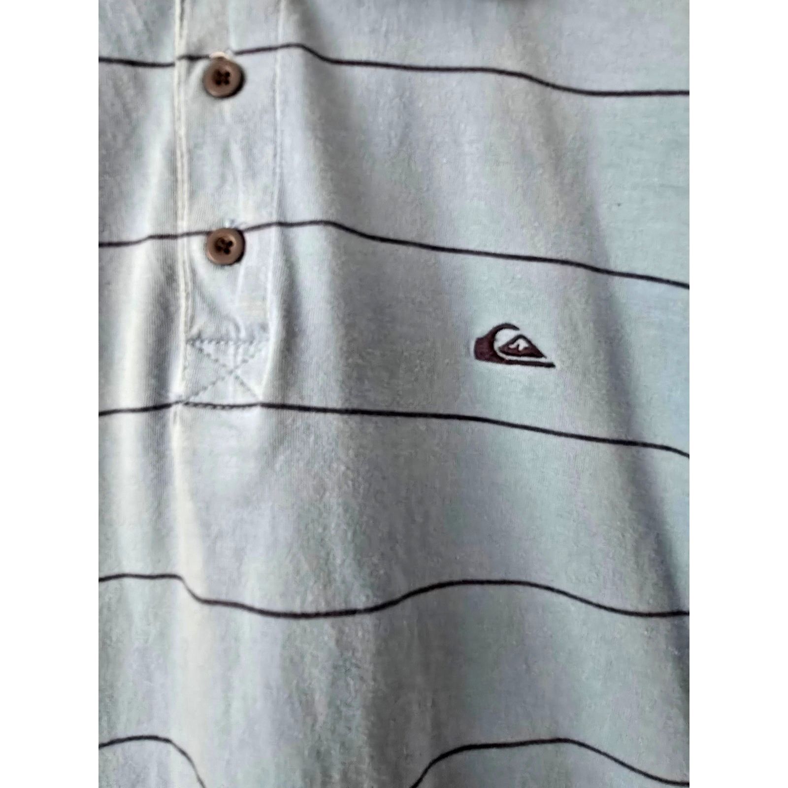 Quiksilver Quiksilver Polo Mens Striped Blue XL Surf Collared Shirt Size US XL / EU 56 / 4 - 2 Thumbnail