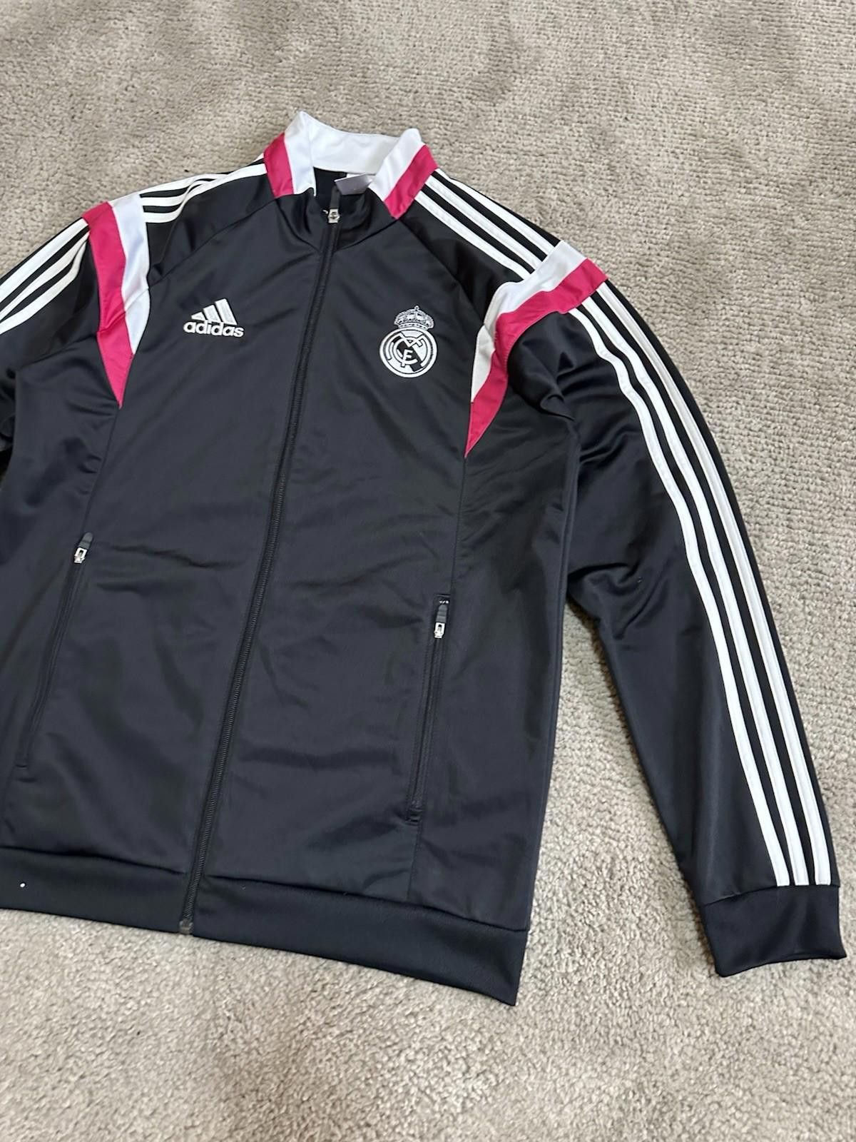 Adidas Adidas Real Madrid 2014/15 Football Soccer Track Jacket Sz M Size US M / EU 48-50 / 2 - 3 Thumbnail