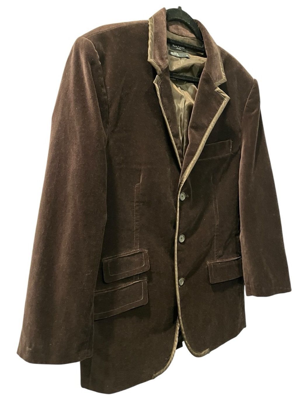 Marc Ecko Vintage Marc Ecko Velvet Cut & Sew Brown Blazer Size XL Size 48R - 4 Thumbnail