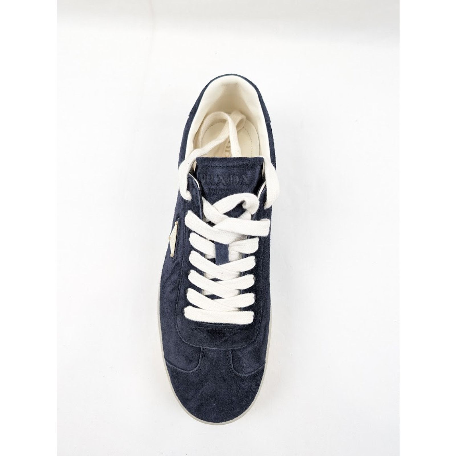 Prada o1rshd1 Low top Suede Sneakers in Bleu 11 Prada Size US 12 / EU 45 - 7 Thumbnail