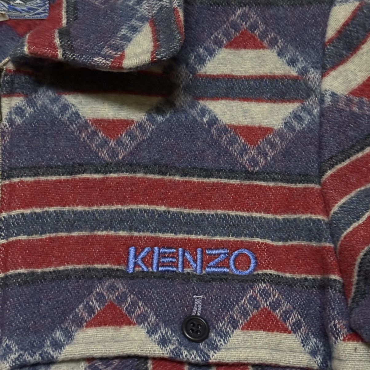 Kenzo Kenzo Navajo Motive Zipper Wool Jacket Size US S / EU 44-46 / 1 - 3 Thumbnail