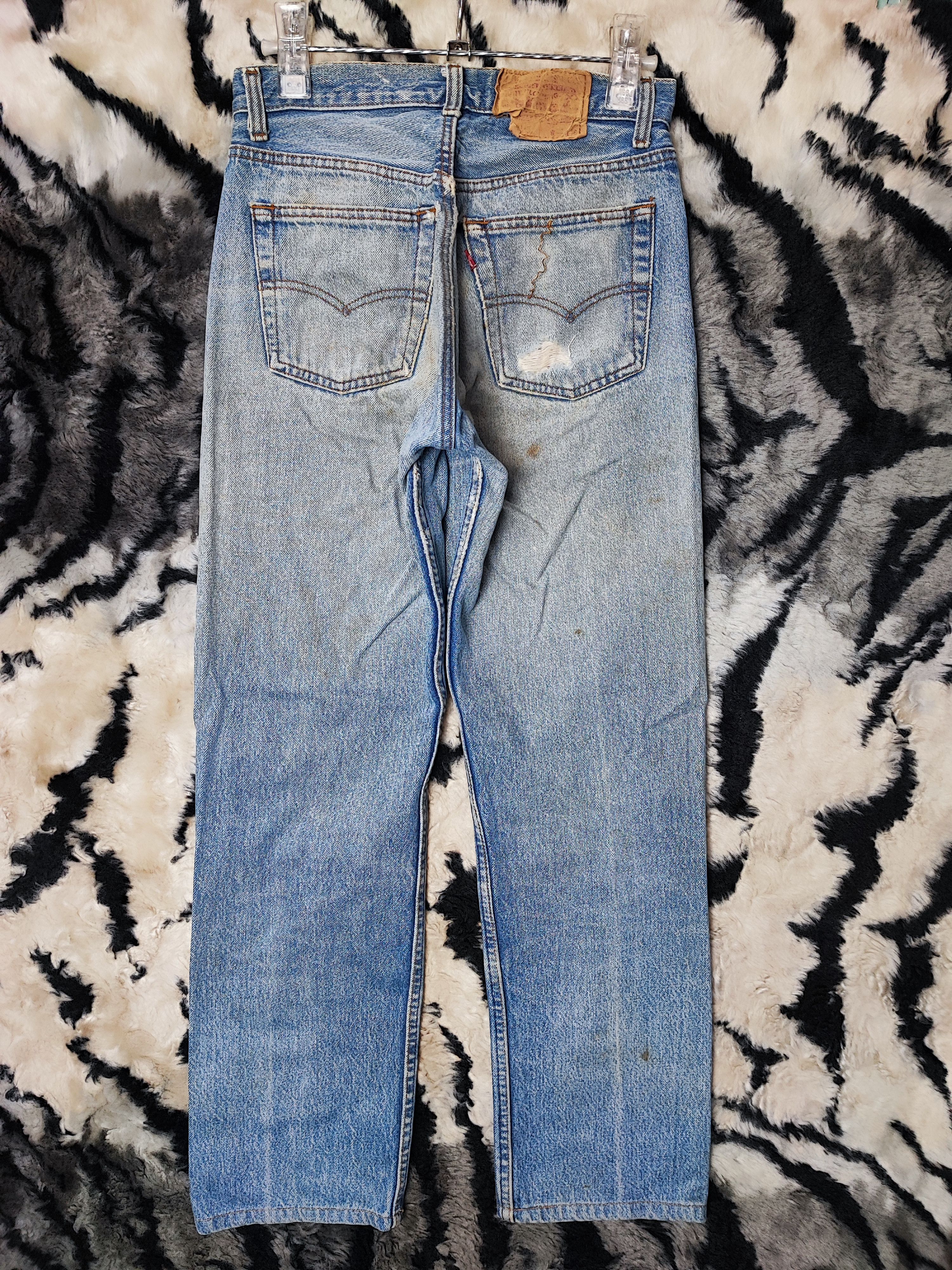 Levi's Vintage 80s Levis 501 0115 Sun Faded Jeans Size US 26 / EU 42 - 15 Thumbnail